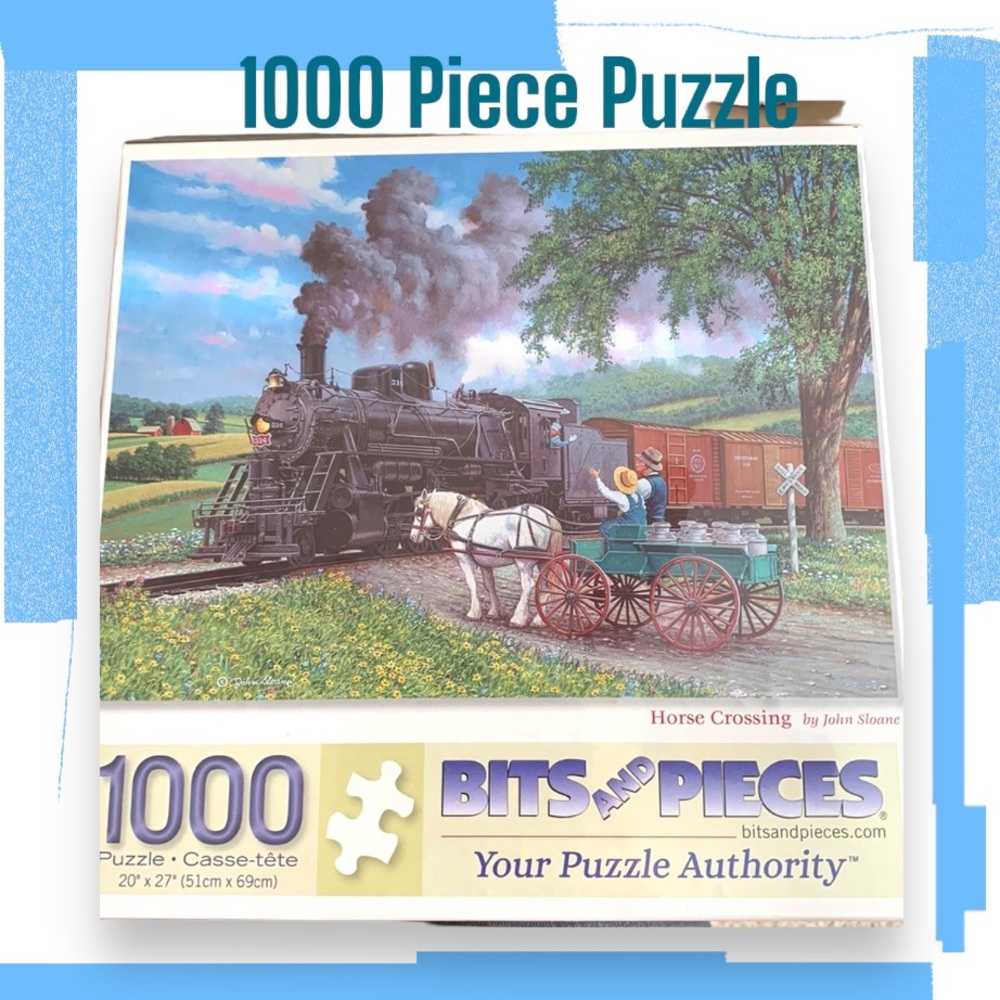 1000 Bits and Piece Puzzle Horse and Buggy NWT